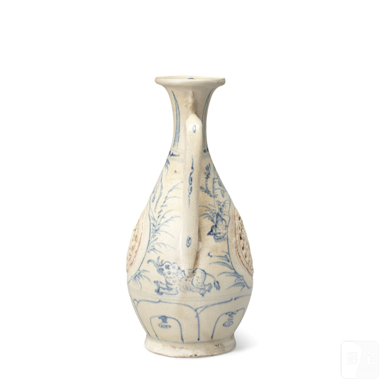 越南 十五/十六世紀 青花花卉紋執壺 | A HOI AN HOARD BLUE AND WHITE EWER - 图8